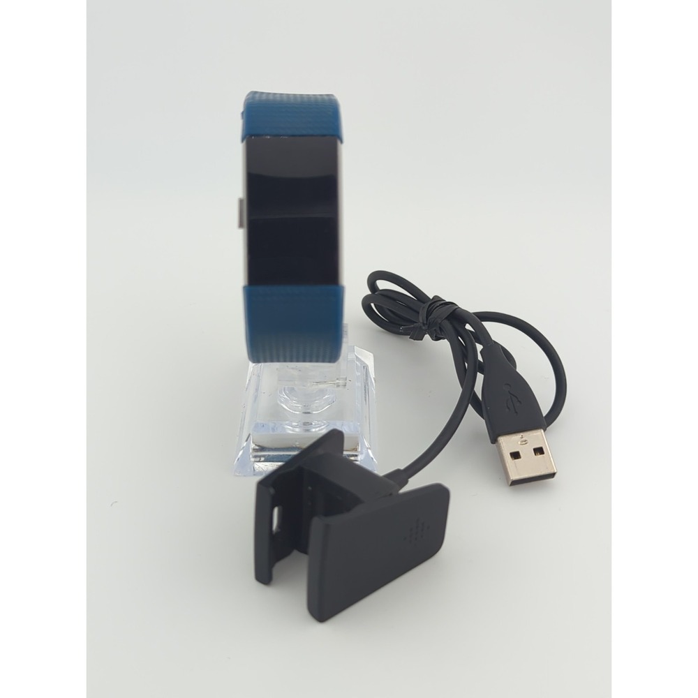 Fitbit Charge 2 Heart Rate Fitness Wristband FB407 w/ Charger - Tested & Reset